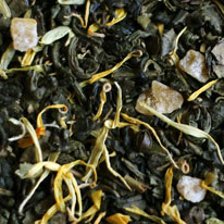 Имбирь и ананас, чай зеленый с ароматом имбиря и ананаса