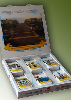 подарочный набор чая Одесса - сувенирный набор чая  "Прогулка по Одессе"