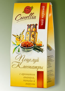 Корпоративный чайный подарок - чай в картонной упаковке с дизайном и логотипом заказчика