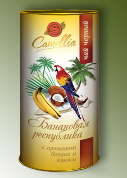 Корпоративный подарок - чай в тубусах 100г, с дизайном и логотипом заказчика 